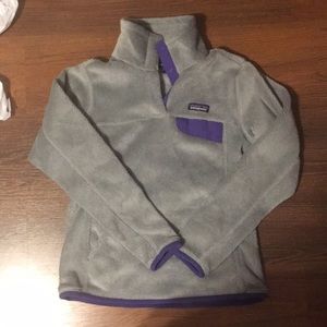 Grey Patagonia Snap T Fleece